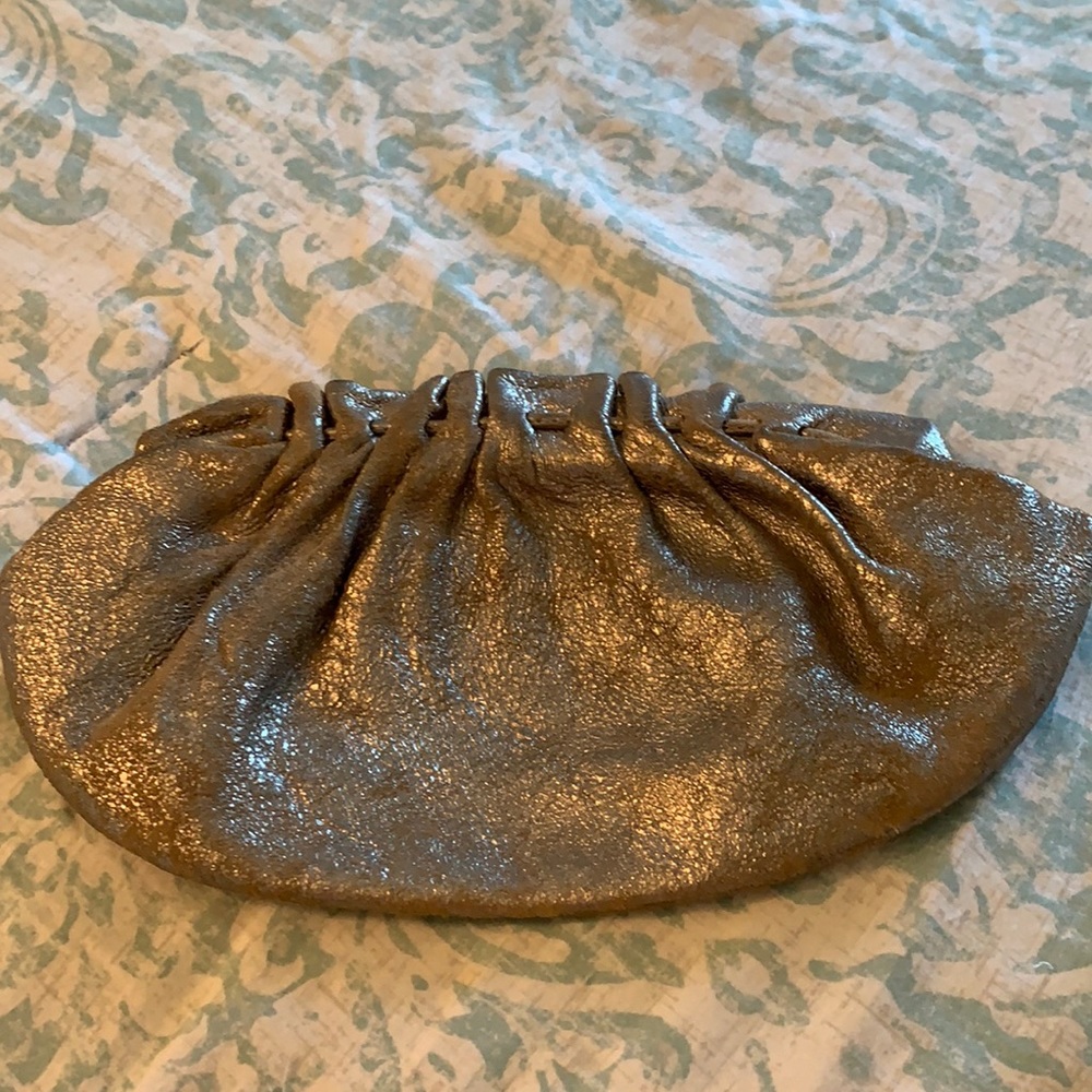 Banana Republic metallic clutch